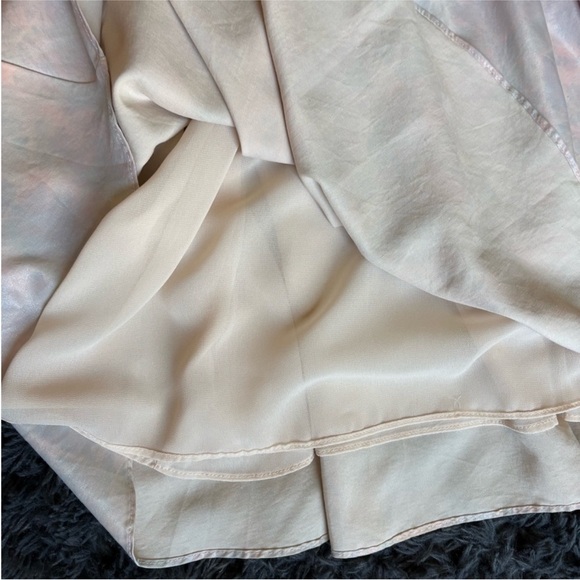 Storia Shimmering Multicolored Cotton Candy Dress with Puff Sleeves - Picture 7 of 7